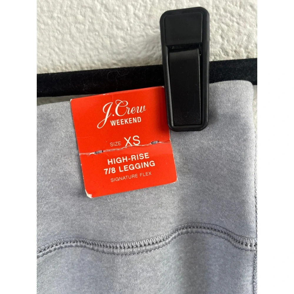 NWT J. Crew High-rise 7/8 Legging Signature Flex Platinum Grey Extra Small